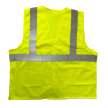 Malha de segurança reflexiva colete amarelo com bolsos